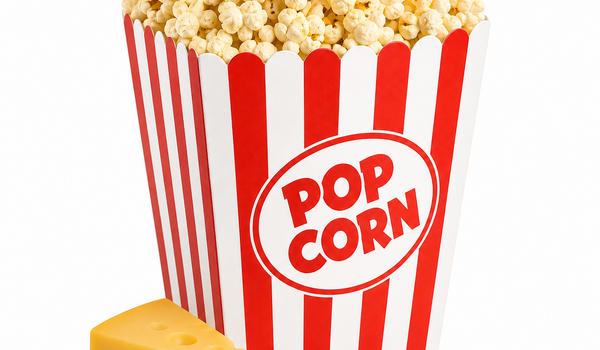 Popcorn sýrový, bezedný kelímek 4-8